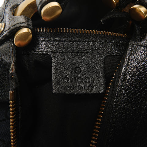 GUCCI GG canvas stud one belt Shoulder Bag black WS24724