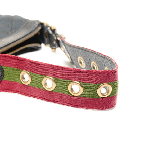 GUCCI GG canvas stud one belt Shoulder Bag black WS24724