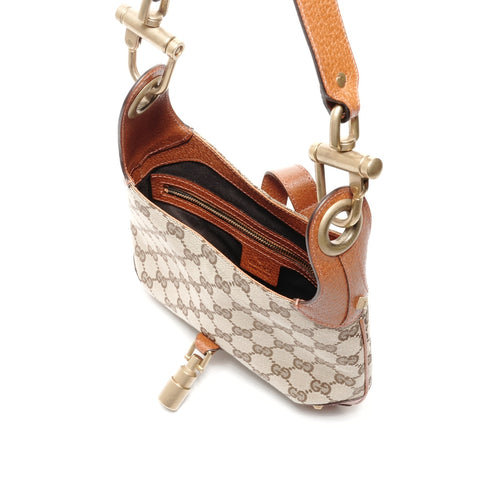 GUCCI GG Canvas New Jackie Shoulder Bag Brown WS24725