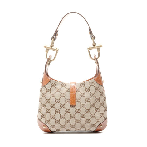 GUCCI GG Canvas New Jackie Shoulder Bag Brown WS24725