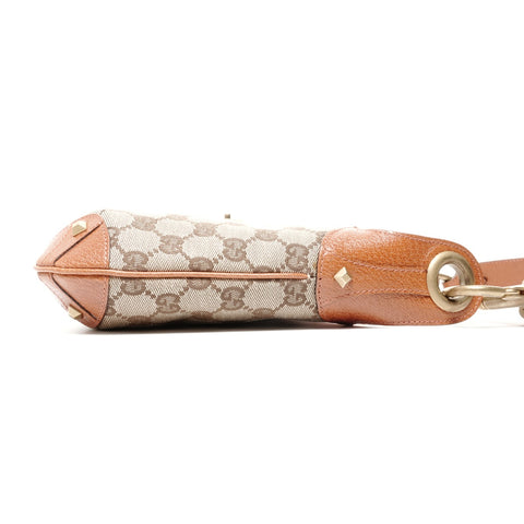 GUCCI GG Canvas New Jackie Shoulder Bag Brown WS24725