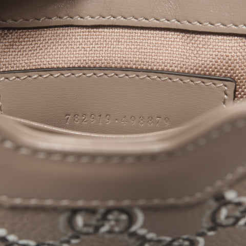 GUCCI GG Shadow Leather Mini Bucket Shoulder Bag beige WS24726