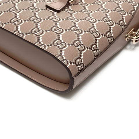 GUCCI GG Shadow Leather Mini Bucket Shoulder Bag beige WS24726