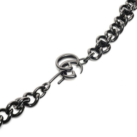 GUCCI GG Marmont Leather Shoulder Bag black WS24727