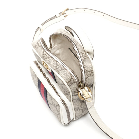 GUCCI GG Supreme Ophidia Mini Shoulder Bag beige WS24728