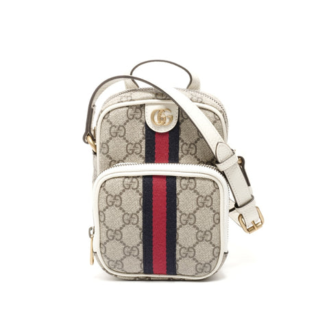 GUCCI GG Supreme Ophidia Mini Shoulder Bag beige WS24728