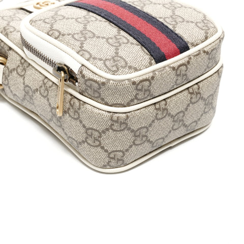 GUCCI GG Supreme Ophidia Mini Shoulder Bag beige WS24728