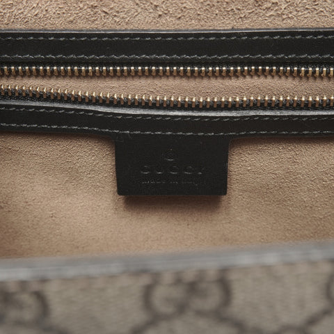 GUCCI Top Handle 2-Way GG Supreme Handbag Brown WS24731