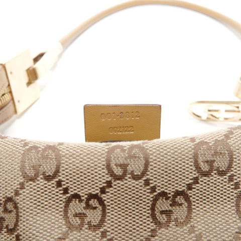 GUCCI GG canvas one belt Shoulder Bag Brown WS24733