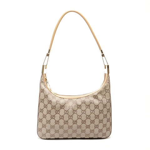 GUCCI GG canvas one belt Shoulder Bag Brown WS24733