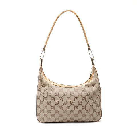 GUCCI GG canvas one belt Shoulder Bag Brown WS24733