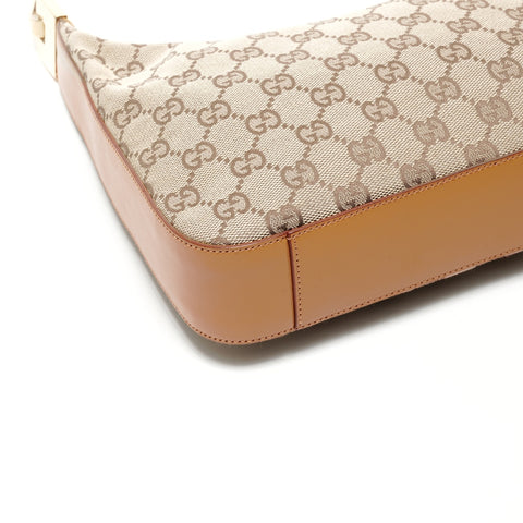 GUCCI GG canvas one belt Shoulder Bag Brown WS24733