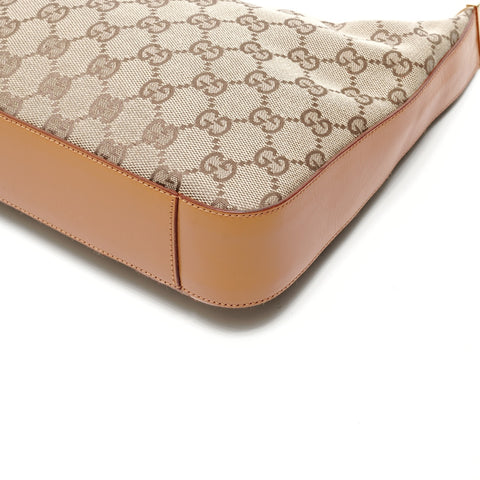 GUCCI GG canvas one belt Shoulder Bag Brown WS24733
