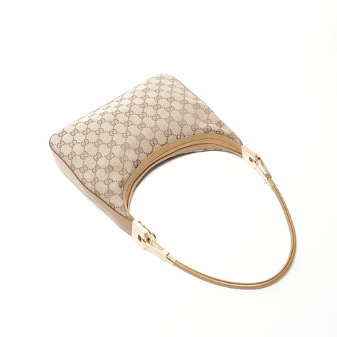GUCCI GG canvas one belt Shoulder Bag Brown WS24733