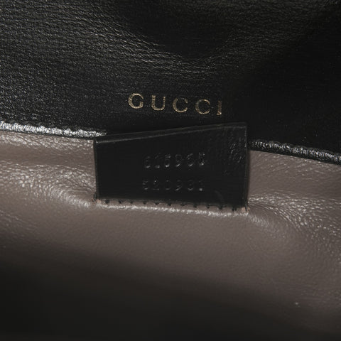 GUCCI Leather Sylvie Mini Shoulder Bag black WS24734