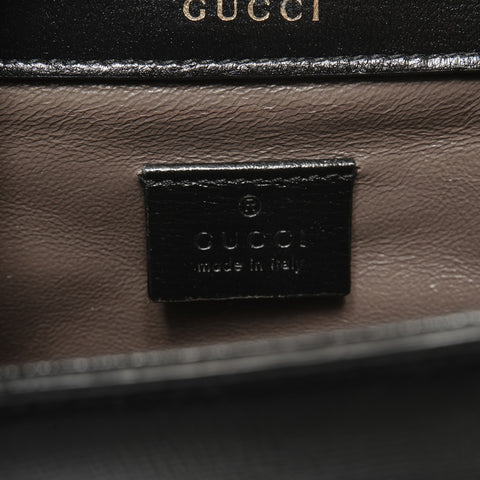 GUCCI Leather Sylvie Mini Shoulder Bag black WS24734