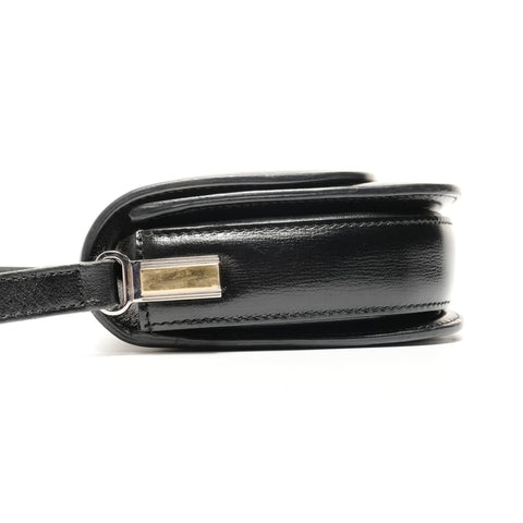 GUCCI Leather Sylvie Mini Shoulder Bag black WS24734