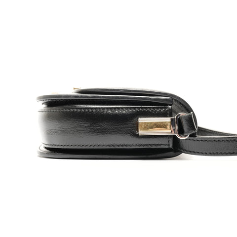 GUCCI Leather Sylvie Mini Shoulder Bag black WS24734