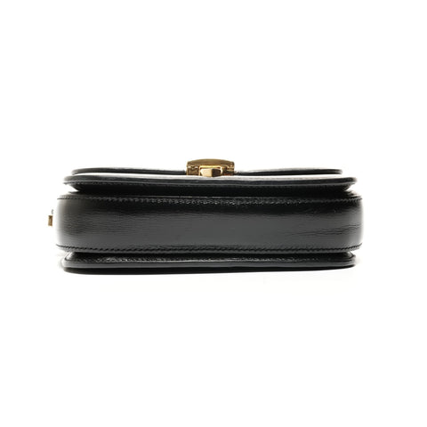 GUCCI Leather Sylvie Mini Shoulder Bag black WS24734