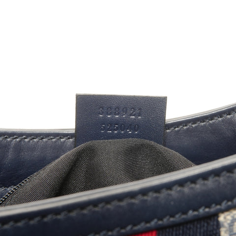 GUCCI GG Supreme Sherry PVC one belt Shoulder Bag Navy WS24736