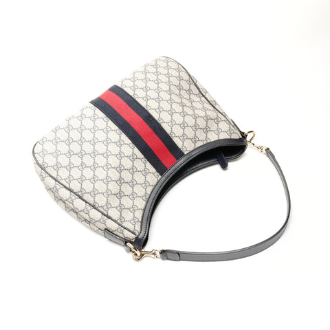 GUCCI GG Supreme Sherry PVC one belt Shoulder Bag Navy WS24736