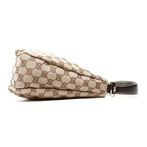 GUCCI GG Canvas Hobo Shelly One Belt Shoulder Bag Brown WS24737