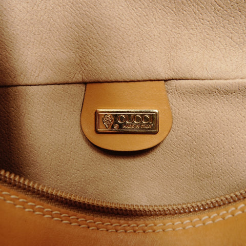 GUCCI PVC Old Gucci Micro GG Shoulder Bag Brown WS24738