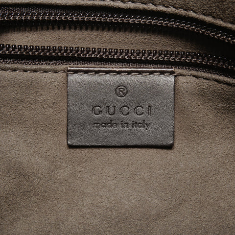 GUCCI GG Supreme PVC 2way Handbag Brown WS24739