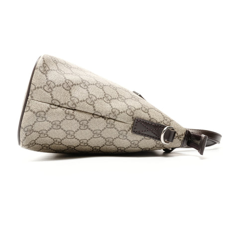 GUCCI GG Supreme PVC 2way Handtasche Braun WS24739