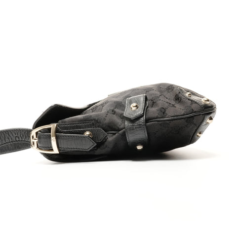 GUCCI GG canvas one belt Shoulder Bag black WS24740