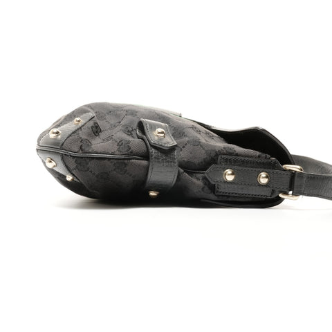 GUCCI GG canvas one belt Shoulder Bag black WS24740