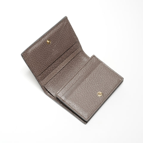 GUCCI Ophidia Compact Wallet PVC GG Supreme Bifold Wallet Brown WS24743