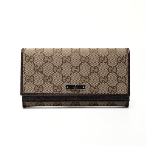 GUCCI GG canvas Purse Brown WS24745