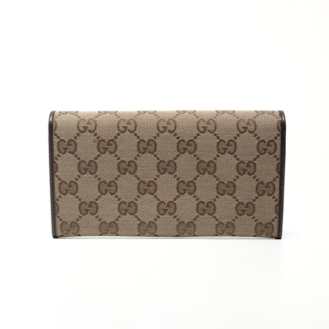 GUCCI GG canvas Purse Brown WS24745