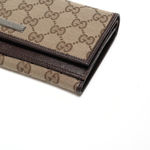 GUCCI GG canvas Purse Brown WS24745