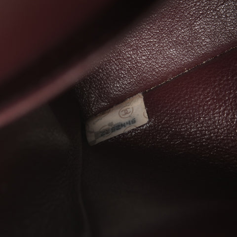 CHANEL No. 2 1991-1994 Lambskin Matelasse 25 Double Flap Shoulder Bag black WS24748