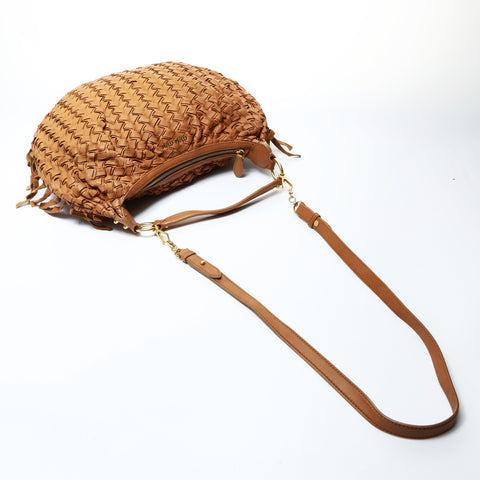 Miu Miu INTRECCIATO 2way Leather Shoulder Bag Brown WS24753