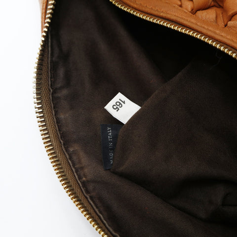 Miu Miu INTRECCIATO 2way Leather Shoulder Bag Brown WS24753