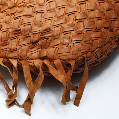 Miu Miu INTRECCIATO 2way Leather Shoulder Bag Brown WS24753