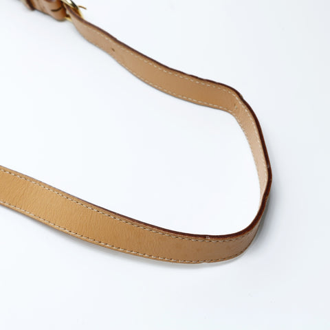 CELINE PVC Macadam Shoulder Bag beige WS24754