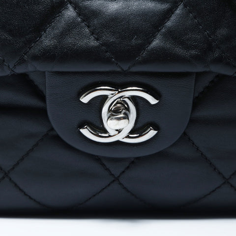CHANEL 15th series 2011 Matelasse 25 SilverMetal Shoulder Bag black WS24755