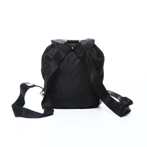 PRADA Nylon Mini Triangle Logo Backpack  Daypack black WS24756
