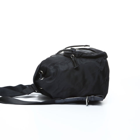 PRADA Nylon Mini Triangle Logo Backpack  Daypack black WS24756
