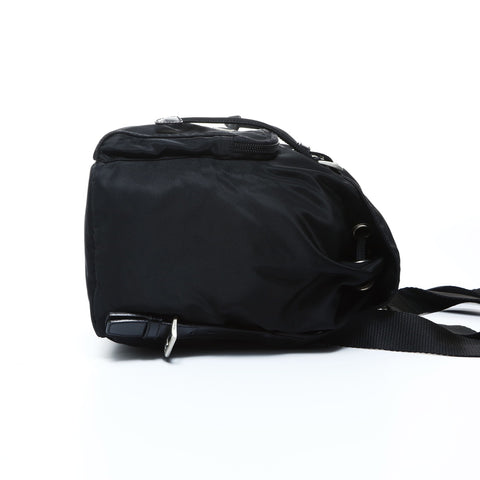 PRADA Nylon Mini Triangle Logo Backpack  Daypack black WS24756
