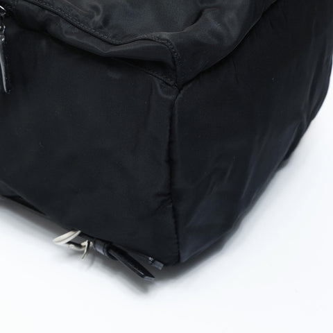 PRADA Nylon Mini Triangle Logo Backpack  Daypack black WS24756