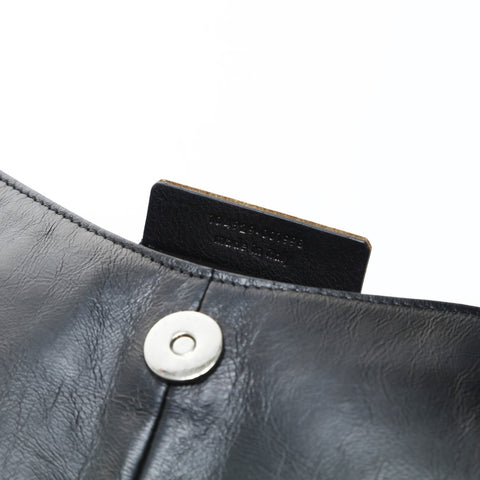 YVES SAINT LAURENT Leather 2way Mombasa Handbag black WS24758