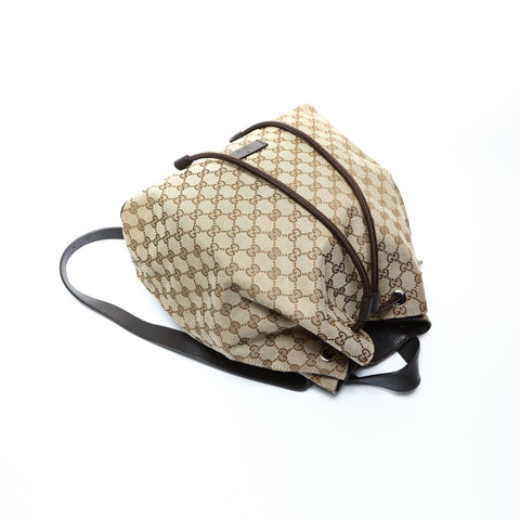 GUCCI GG Canvas Rucksack Daypack Braun WS24760