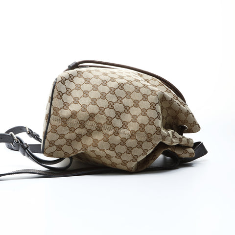 GUCCI GG Canvas Rucksack Daypack Braun WS24760