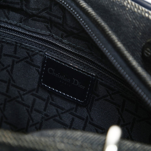Christian Dior Lady Dior Medium Denim Handbag black WS24762