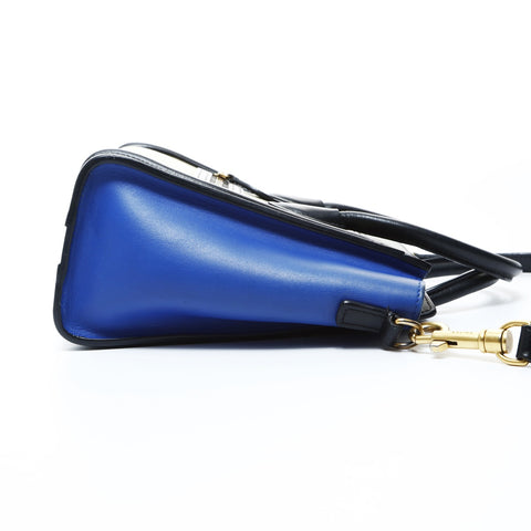 CELINE Nano Luggage Leather 2-way Tricolor Handbag multicolor WS24765